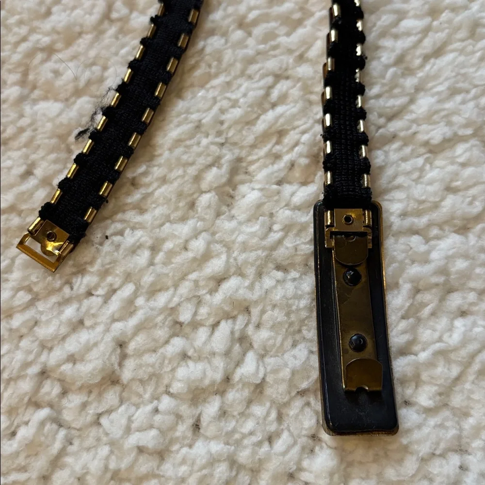 Vintage Gold Metal Chain Belt elastic stretch 26”